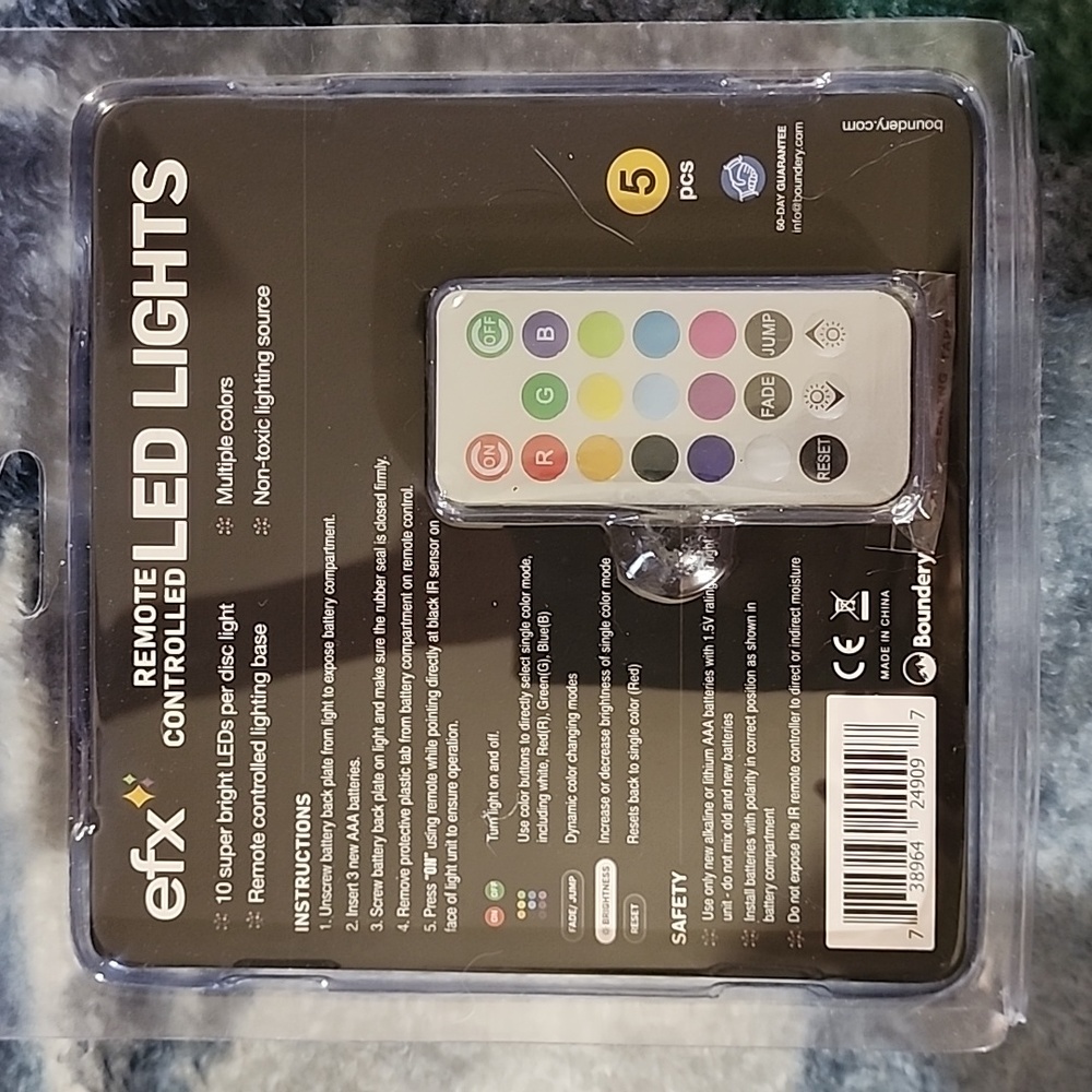 Efx remote controlled LED lights
